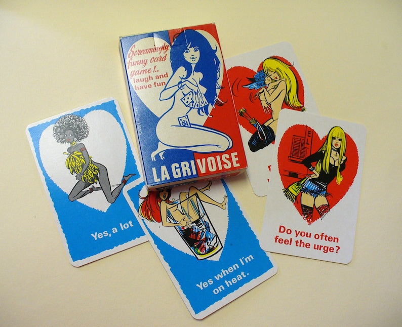 Vintage Adult Card Game La Grivoise 'The Spicy' DEADSTOCK image 1