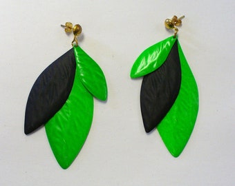 Vintage Neon Earrings DEADSTOCk