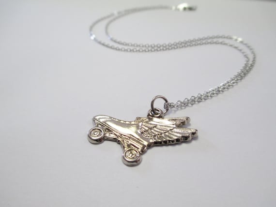 Vintage 90's Roller Skate Necklace Derby DEADSTOC… - image 1