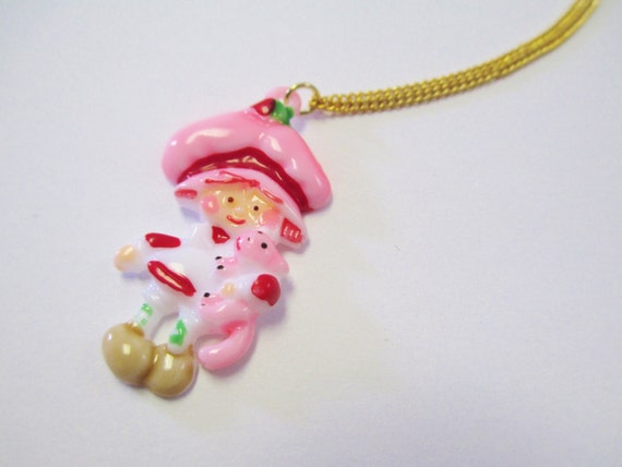 Vintage 80's Original Strawberry Shortcake Neckla… - image 3