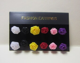 Vintage Rose Earrings DEADSTOCK