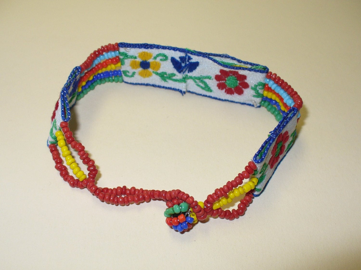 Vintage Seed Bead Tapestry Bracelet DEADSTOCK Etsy