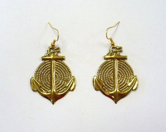 Vintage Anchor Earrings DEADSTOCK