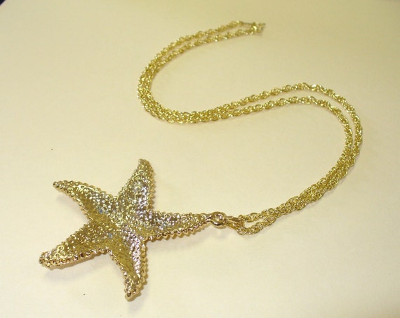 Vintage 80's Starfish Necklace DEADSTOCK - image 4