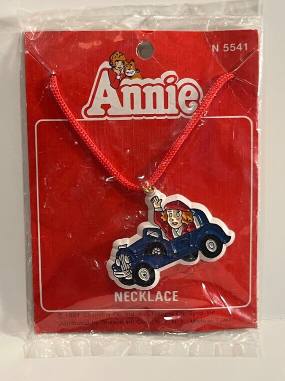 Vintage 1980s a little orphan Annie necklace - image 2