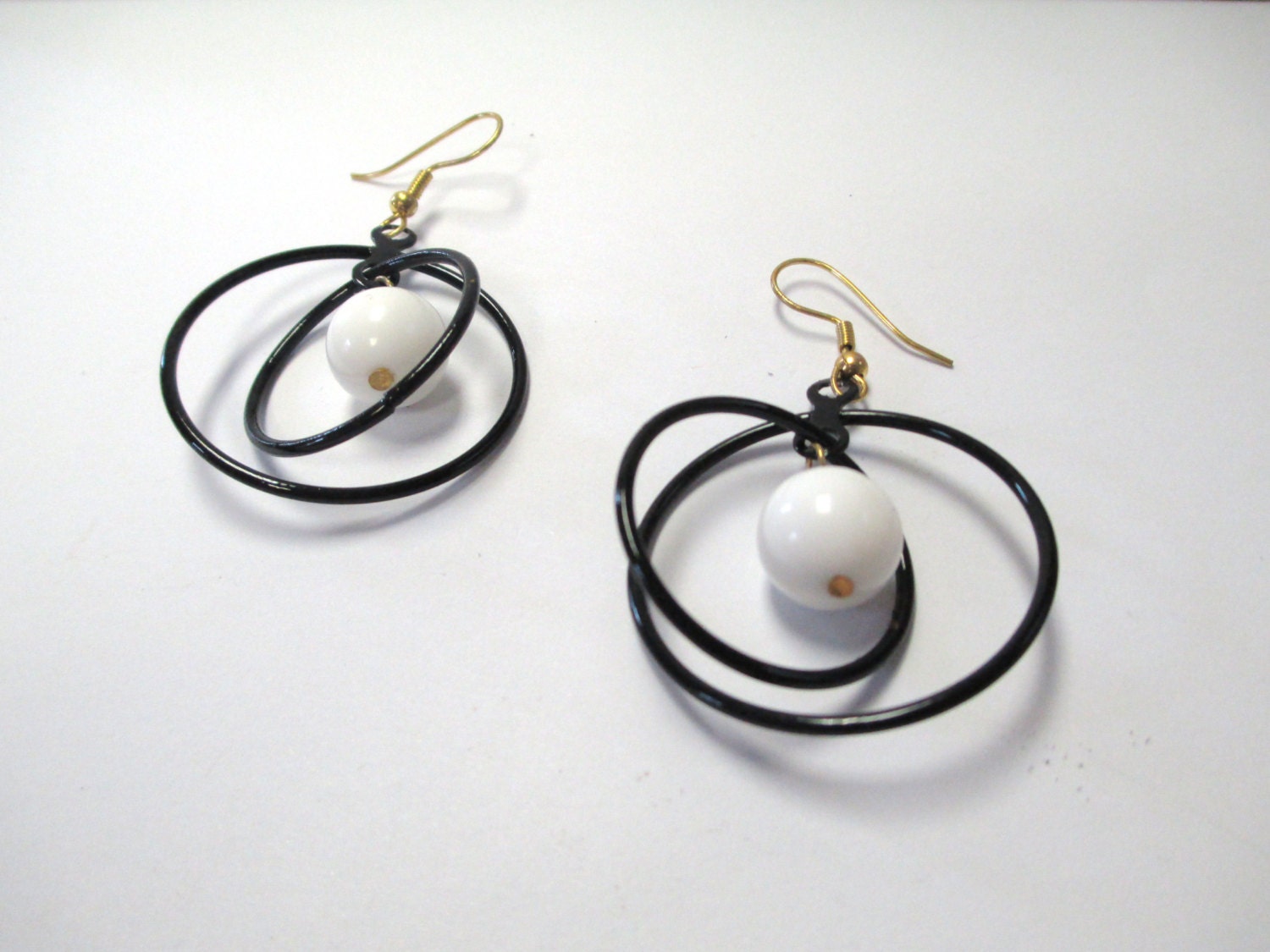 Vintage Stainless Steel Round Geometric Stud Earrings for Women