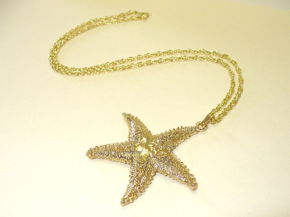 Vintage 80's Starfish Necklace DEADSTOCK - image 2