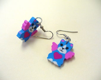 Lisa Frank Eraser Earrings