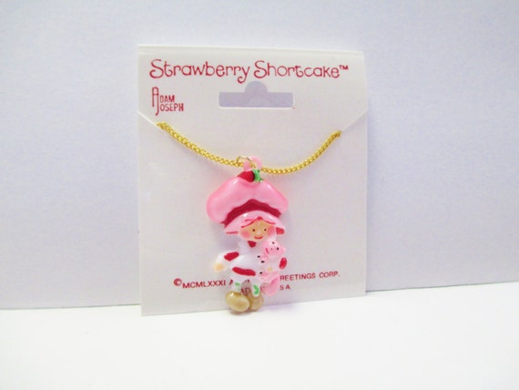 Vintage 80's Original Strawberry Shortcake Neckla… - image 2