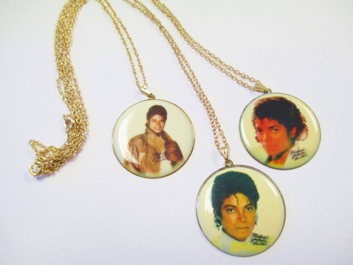 Vintage 80's Michael Jackson Necklace DEADSTOCK