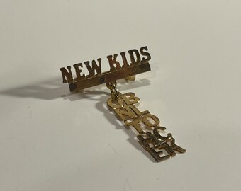 Vintage 1980s New Kids on the Block pin NKOTB