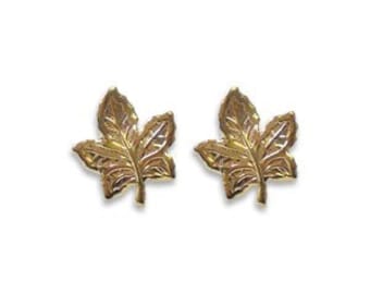 Vintage Maple Leaf Post Earrings