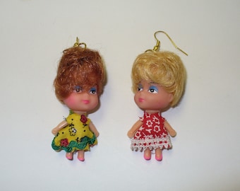 Vintage Kiddles Tiny Doll Earrings DEADSTOCK