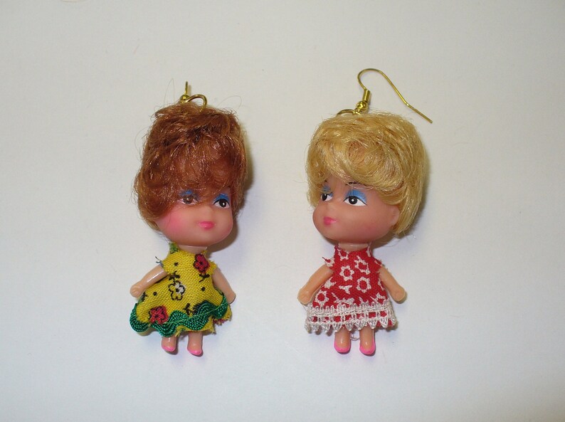 Vintage Kiddles Tiny Doll Earrings DEADSTOCK Etsy