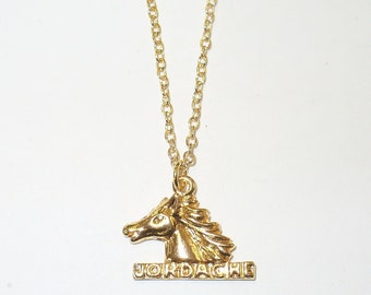 Vintage Jordache Horse Necklace DEADSTOCK