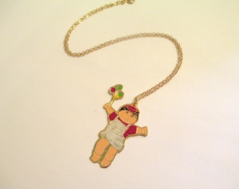 Vintage 80's Cabbage Patch Kids Necklace DEADSTOCK