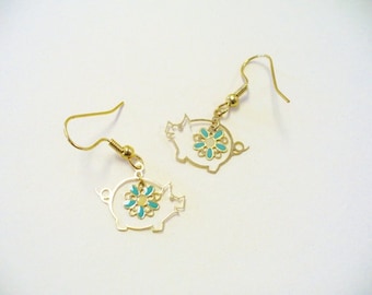 Vintage Piggy Earrings DEADSTOCK