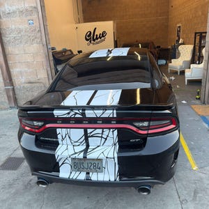 Dodge charger, stickers line,