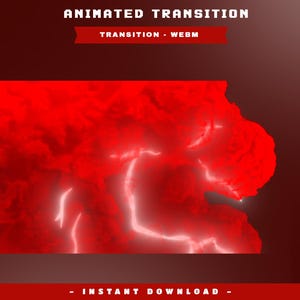 Oblivion Flame Animated Stinger Transition Overlay Package, Fire Flame Stream Transition, Fire Twitch Overlay, Burning Animated Overlay