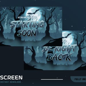 Deadwood Animated Stream Screen Overlay Package, Horror Twitch Overlay, Spooky Overlay, Animated Halloween Overlay, Scary Streaming Screen