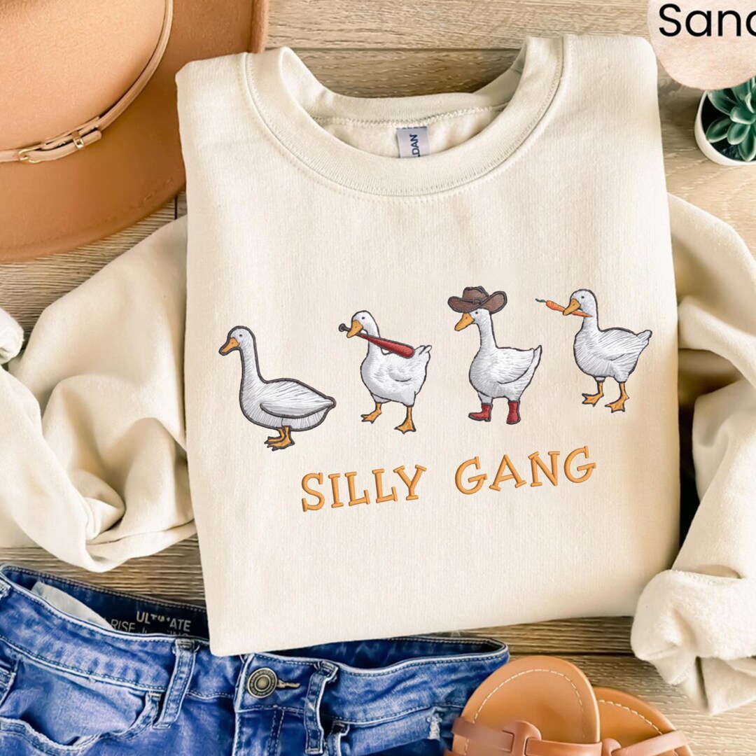 Silly Gang Embroidery Designs Goose Bumps Collection Funny Goose ...