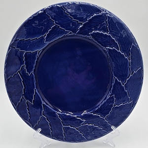 Serving Plate - Porta Blue Leaf Serving Plate 13&quot;