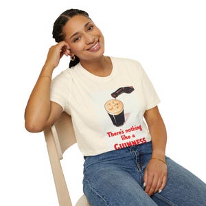 Guinness Vintage Logo T-Shirt | Retro Irish Beer Shirt image 5