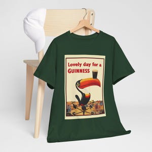 Guinness Toucan Poster Tee | Vintage Beer Ad T-Shirt image 5