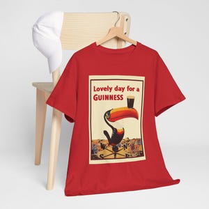 Guinness Toucan Poster Tee | Vintage Beer Ad T-Shirt image 7