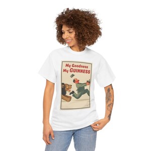 My Goodness My Guinness poster T-Shirt | Vintage Beer Ad Tee image 7