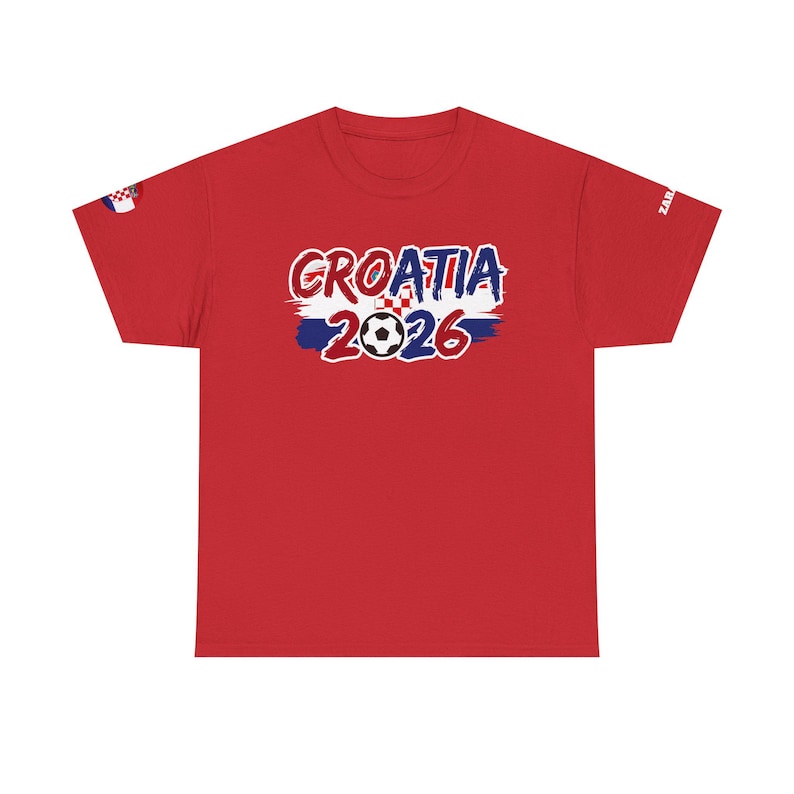 Croatia 2026 Soccer Tee | Croatian Football World Cup Supporter Shirt image 4