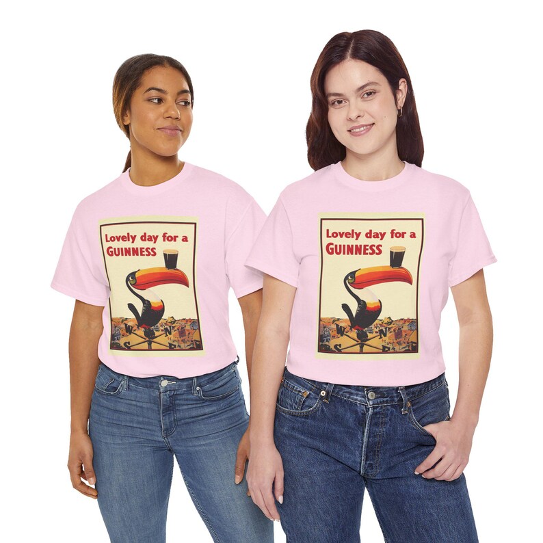 Guinness Toucan Poster Tee | Vintage Beer Ad T-Shirt image 17