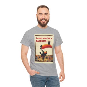 Guinness Toucan Poster Tee | Vintage Beer Ad T-Shirt image 10