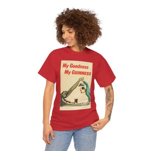 My Goodness My Guinness Tee | Vintage Pub Ad Style Shirt image 13