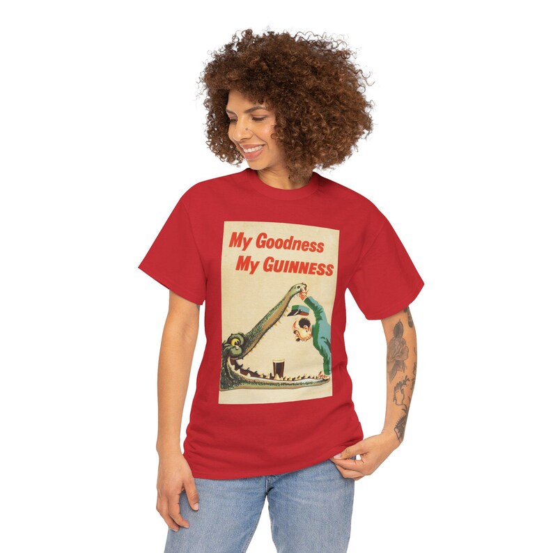My Goodness My Guinness Tee | Vintage Pub Ad Style Shirt image 13