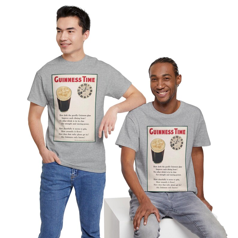 Guinness Time poster tee | T-Shirt image 13