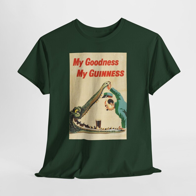 My Goodness My Guinness Tee | Vintage Pub Ad Style Shirt image 5