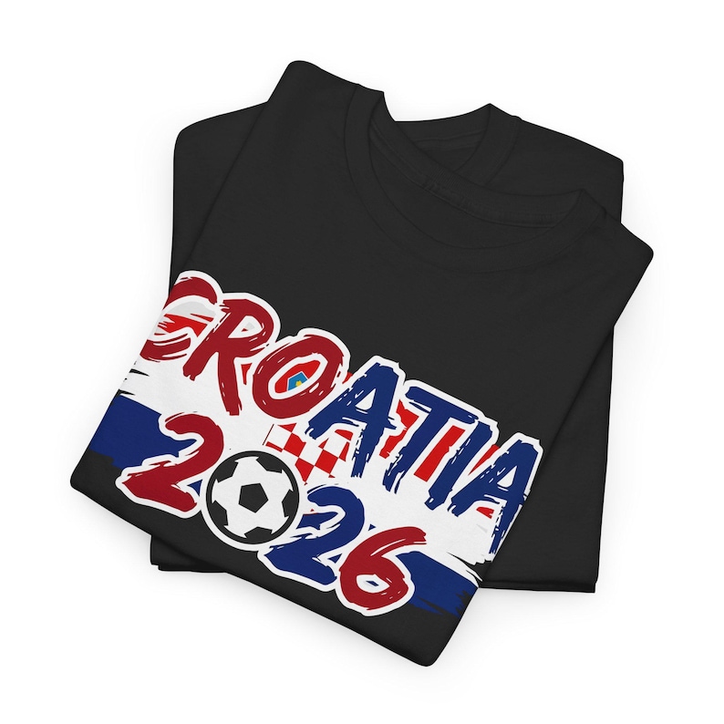 Croatia 2026 Soccer Tee | Croatian Football World Cup Supporter Shirt image 6