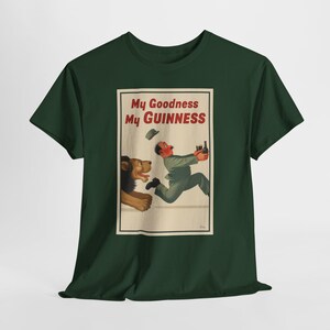 My Goodness My Guinness poster T-Shirt | Vintage Beer Ad Tee image 5