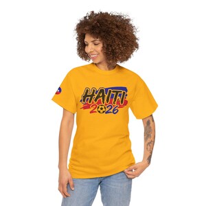 Haiti 2026 WORLD CUP Tee | Haitian Flag Colors, Football Graphic image 9