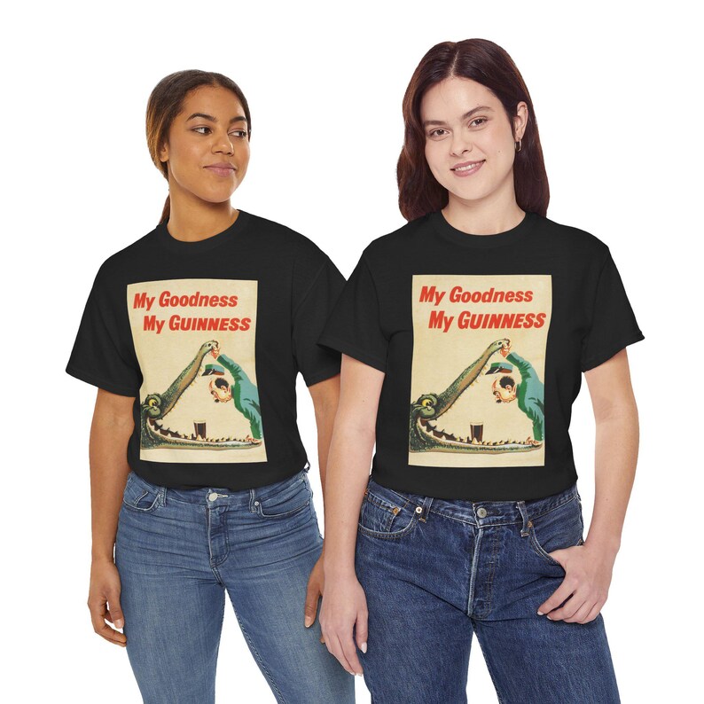 My Goodness My Guinness Tee | Vintage Pub Ad Style Shirt image 14