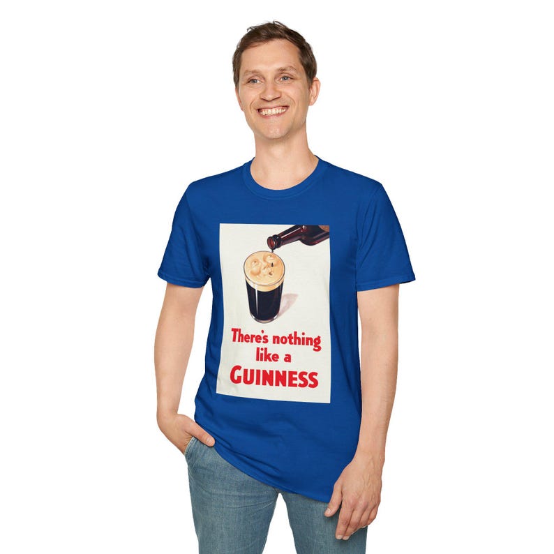 Guinness Vintage Logo T-Shirt | Retro Irish Beer Shirt image 16