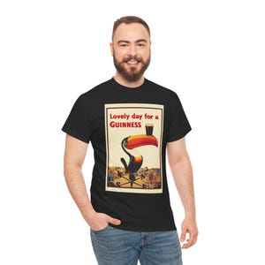 Guinness Toucan Poster Tee | Vintage Beer Ad T-Shirt image 9