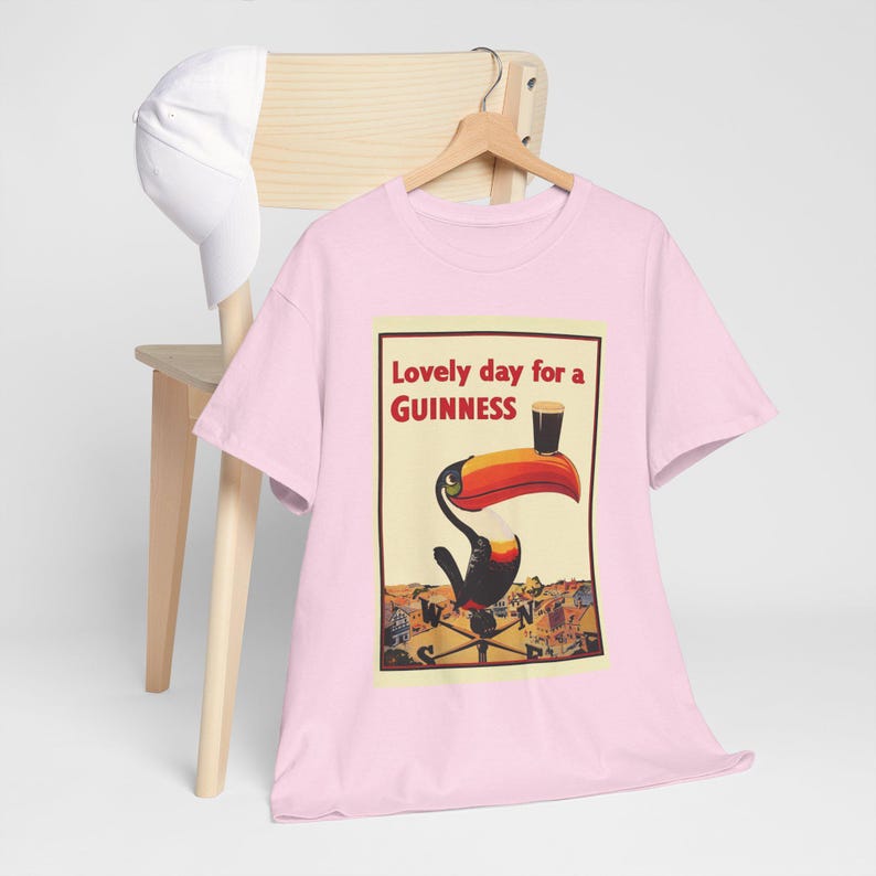 Guinness Toucan Poster Tee | Vintage Beer Ad T-Shirt image 6