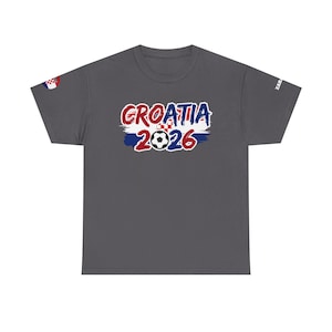 Croatia 2026 Soccer Tee | Croatian Football World Cup Supporter Shirt image 1