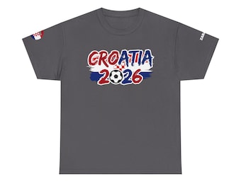 Croatia 2026 Soccer Tee | Croatian Football World Cup Supporter Shirt