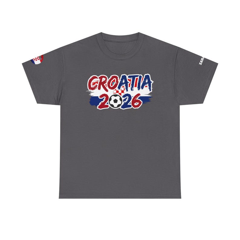 Croatia 2026 Soccer Tee | Croatian Football World Cup Supporter Shirt image 1