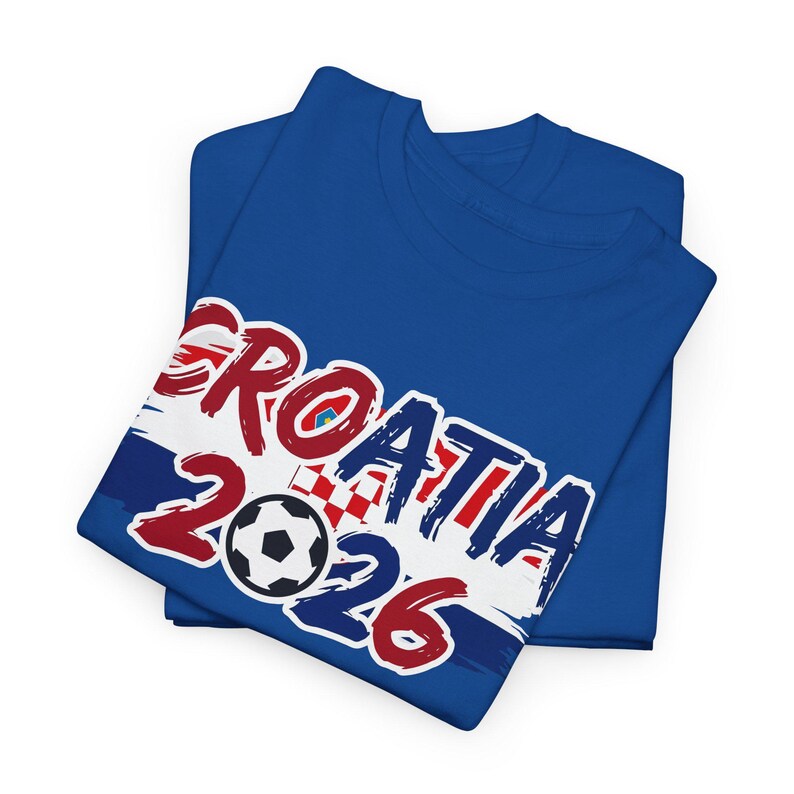 Croatia 2026 Soccer Tee | Croatian Football World Cup Supporter Shirt image 12
