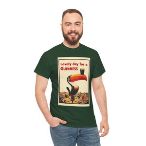 Guinness Toucan Poster Tee | Vintage Beer Ad T-Shirt image 11