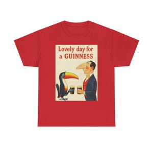 Guinness Toucan Retro Poster T-Shirt | Vintage Pub Charm Tee image 6